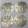 1791 Netherlands Holland 2 Stuivers silver 10-coins