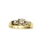 CAVELTI 18K gold and platinum 0.40ct tcw Diamond ring 