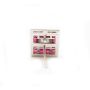 18K wg Diamonds EarringsVS1 F/G & 24x Rubies VS lively red 