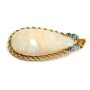 66.4ct Australia Opal Pendant 14K gold & Sapphires & Topaz 