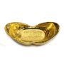 Cast 37.5 grams .9999 One Gold Tael China Hong Kong Sycee Boat ingot bar