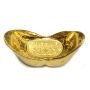 Cast 37.5 grams .9999 One Gold Tael China Hong Kong Sycee Boat ingot bar