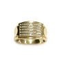 10 Karat Yellow Gold Men's 0.33 Carat Diamond Ring 