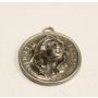 1912 Barber Dime Pop-Up Repousse silver coin pendant 