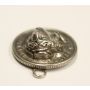 1912 Barber Dime Pop-Up Repousse silver coin pendant 