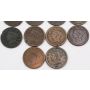 1818 to 1854 USA Large Cents 14-coins 