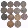 1818 to 1854 USA Large Cents 14-coins 
