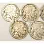 1925 Buffalo Nickels 3x1925 3x1925d 3x1925s  9-coins 
