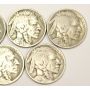 1925 Buffalo Nickels 3x1925 3x1925d 3x1925s  9-coins 