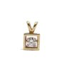 10 Karat Yellow Gold 0.30 Carat Diamond Pendant 