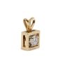10 Karat Yellow Gold 0.30 Carat Diamond Pendant 