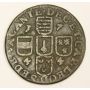1744 copper Liard coin struck at LIEGE 