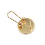 BVLGARI 18 Karat Yellow Gold Onyx Stud Earrings Omega Back 