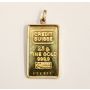 Credit Suisse Zurich 2.5 Grams Fine Gold Bar 999.9 With 14k Bezel 
