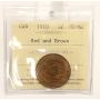 1910 Canada Large Cent ICCS MS62 Red and Brown
