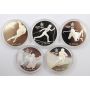 1988 Calgary Olympic Silver & Gold Proof set 11-coins 