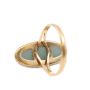 18K Yellow Gold Ladies Ring with Green Nephrite Jade – Size 8.5