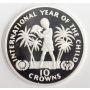 Turks and Caicos Islands 10 Crowns silver coin 1982 Gem Cameo Proof