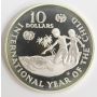 1982 Cayman Islands $10 silver coin Year of The Child Gem Cameo Proof