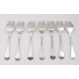Birks Sterling Salad Forks GEORGIAN PLAIN  6 1/4 inches  7-pieces  264 grams