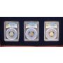 3x 1914 China Republic 10 Cents Y326 L&M66 PCGS MS66+ 