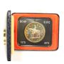 Official RCMP silver dollar 1873-1973 Golden RCMP Crest on 
