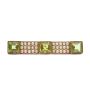 Peridot & Seed Pearls 14k yg Bar Pin circa-1920 Birmingham 