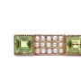 Peridot & Seed Pearls 14k yg Bar Pin circa-1920 Birmingham 