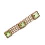 Peridot & Seed Pearls 14k yg Bar Pin circa-1920 Birmingham 
