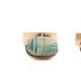 14K Gold cufflinks with 2x .5 inch Egypt Scarabs DNNCY 1960 14K CANADA 