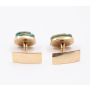 14K Gold cufflinks with 2x .5 inch Egypt Scarabs DNNCY 1960 14K CANADA 