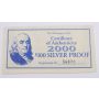 Washington Mint $100 Bill Ben Franklin Silver Proof 4 Troy Oz .999 Silver ounce