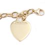 Tiffany & Co 18K Yellow Gold Heart Tag Charm Bracelet