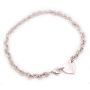 Tiffany & Co. Sterling silver Return to Tiffany Heart Tag Choker Necklace 15''