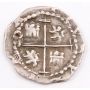 Bolivia 1 Real silver cob circa 1652 no date Potosi 2.06grams a/EF small hole