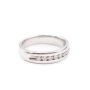 0.50ct Diamond ring 14K white gold 10x 0.05ct Diamonds 5.87 grams 