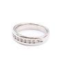 0.50ct Diamond ring 14K white gold 10x 0.05ct Diamonds 5.87 grams 
