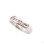 0.50ct Diamond ring 14K white gold 10x 0.05ct Diamonds 5.87 grams 