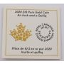 2020 Canada $10 1/20 Gold Coin An Inuk and A Qulliq 9999 Pure Gold