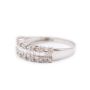 18K white gold ring with 60x Baguette & Round Diamonds 