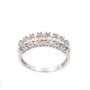 18K white gold ring with 60x Baguette & Round Diamonds 