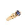 18K yg ring VS G/H Sapphire & Diamonds VS G/H