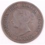 1859 Canada one cent W9/8  VG