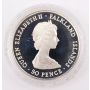 1982 Falkland Islands silver Liberation 50p 