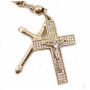 10 Karat Yellow Gold Rosary 29 inches Virgin Mary, Cross and Crucifix 