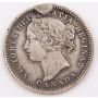 1900 Canada 10 cents EF damage obverse added metal at 12 oclock
