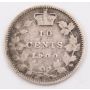 1900 Canada 10 cents VG