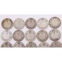 1911 to 1936 Canada 10 cents  Complete date set  20-coins  G to VG