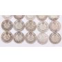 1911 to 1936 Canada 10 cents  Complete date set  20-coins  G to VG