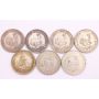 South Africa 5 Shillings 1947 48 49 51 52  57 1961 7-silver coins circulated